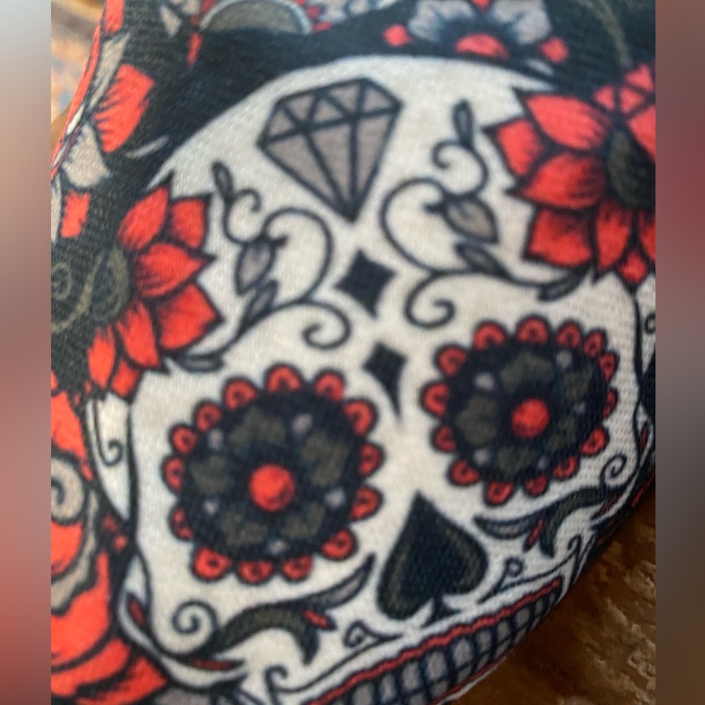 GROOVE BAGS DIA DE LOS MUERTOS SNEAKER WOMENS SIZE 7 Day of The Dead. Beautiful - Picture 8 of 8